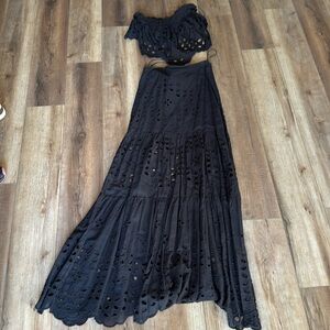 Maxi skirt and tube top set